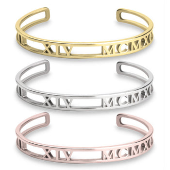 Custom Name Bangle Bracelet