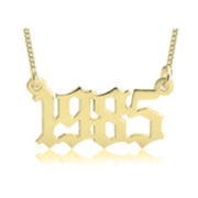 Old English Angel Numbers Necklace