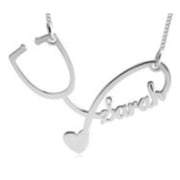 Love Stethoscope Name Necklace