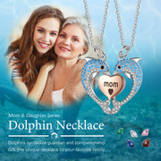 Custom Dolphin Heart Necklace
