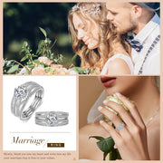 925 Sterling Silver Moissanite Ring
