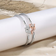 Custom Fox Couple Bracelet
