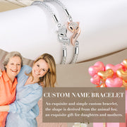 Custom Fox Couple Bracelet