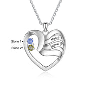 Copper Birthtsone Heart Shape Necklace