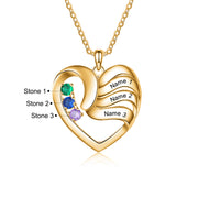 Copper Birthtsone Heart Shape Necklace