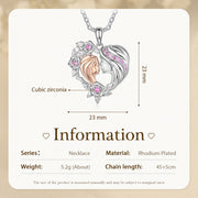 Copper Mother and Daughter Necklace
