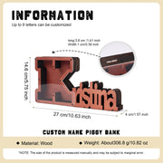 Custom Letter Piggy Bnak