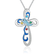 Custom Dolphin Cross Necklace