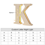 Wood Letter Nigt Light