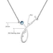 Doctor's Stethoscope Name Necklace