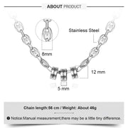 Engraving Stainless Steel Necklace