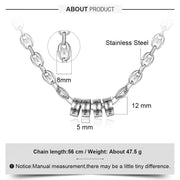 Engraving Stainless Steel Necklace
