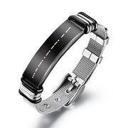 Custom Morse Code Men Bracelet