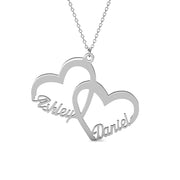2 Hearts Name Necklace