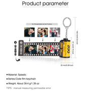 Custom Photo Film Keychain