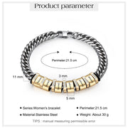 Personalized Stainless Steel Name Custom Braccelet