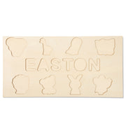Custom Wood Baby Toy Name Puzzle