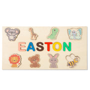 Custom Wood Baby Toy Name Puzzle