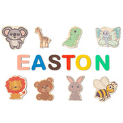 Custom Wood Baby Toy Name Puzzle
