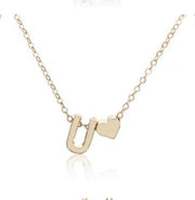 Stainless Steel Letter Necklace