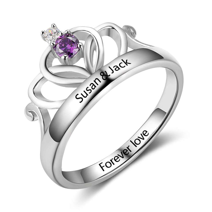 925 Sterling  Silver Crown Ring