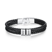 Custom Name Leather Business Bracelet