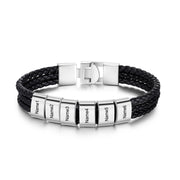 Custom Name Leather Business Bracelet