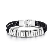 Custom Name Leather Business Bracelet