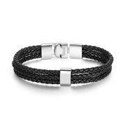 Custom Name Leather Business Bracelet