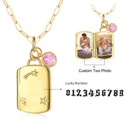 Dropshipping Custom Copper Photo Pendant Necklace