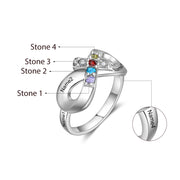 Personalized Cross Ring