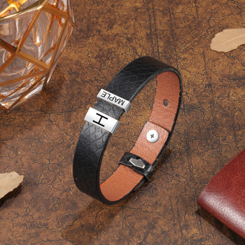 Father's Day Leather Bracelet