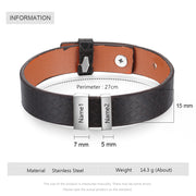 Father's Day Leather Bracelet