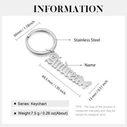 Custom Stainless Steel Name Keychain