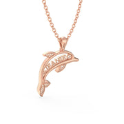 Custom 3D Jewelry Dolphin Necklace