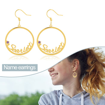 Custom Name Earrings