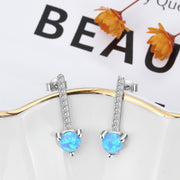 Fashion Copper Opal Earrings