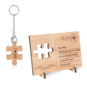 Personalized Wooden Puzzle Greeting Card