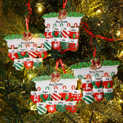 Personalized Family Gift Engraved 2 Names gloves Christmas Ornament For Family