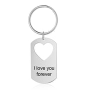 Engraving Stainless Steel Necklace&Keychain