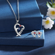 925 Sterling Silver Heart Shape Jewelry Set
