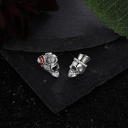 Persomalized Skull Jewelry Set with Skull Necklace Earrings
