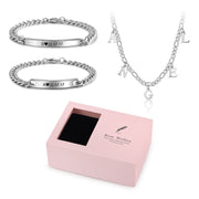 Personalized Stainless Steel Letter Jewelry Set