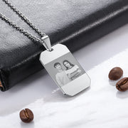 Custom Stainless Steal Photo Necklace