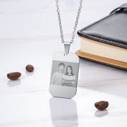 Custom Stainless Steal Photo Necklace