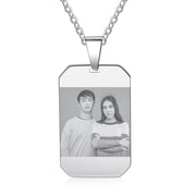 Custom Stainless Steal Photo Necklace