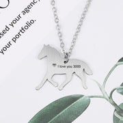 Stainless Steel Horse Necklace