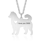 The Alaskan Malamute Stainless Steel Necklace