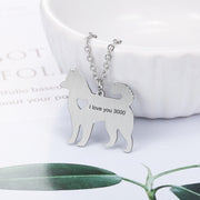 The Alaskan Malamute Stainless Steel Necklace