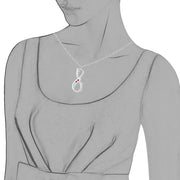 Vertical 8-character name necklace